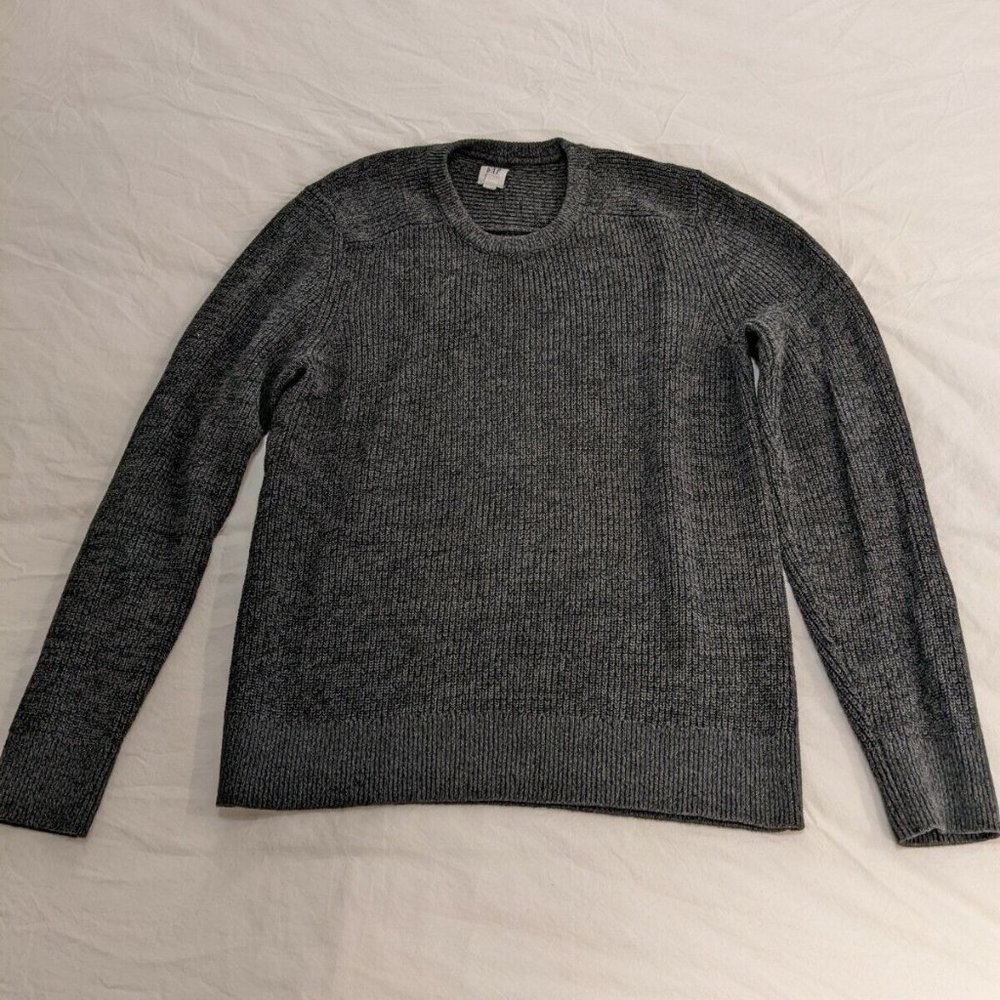 Gap Mens Sweater Size M Gray Long Sleeve Crew Neck Knit